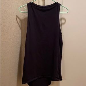 Black lululemon muscle tank size 8